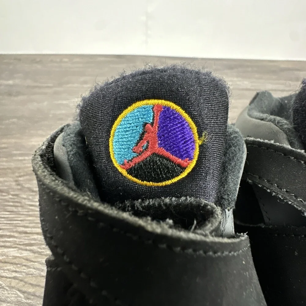 Nike Air Jordan 8 Retro Aqua TD 305360-025‎ Toddler Size 8C Black Purple Teal